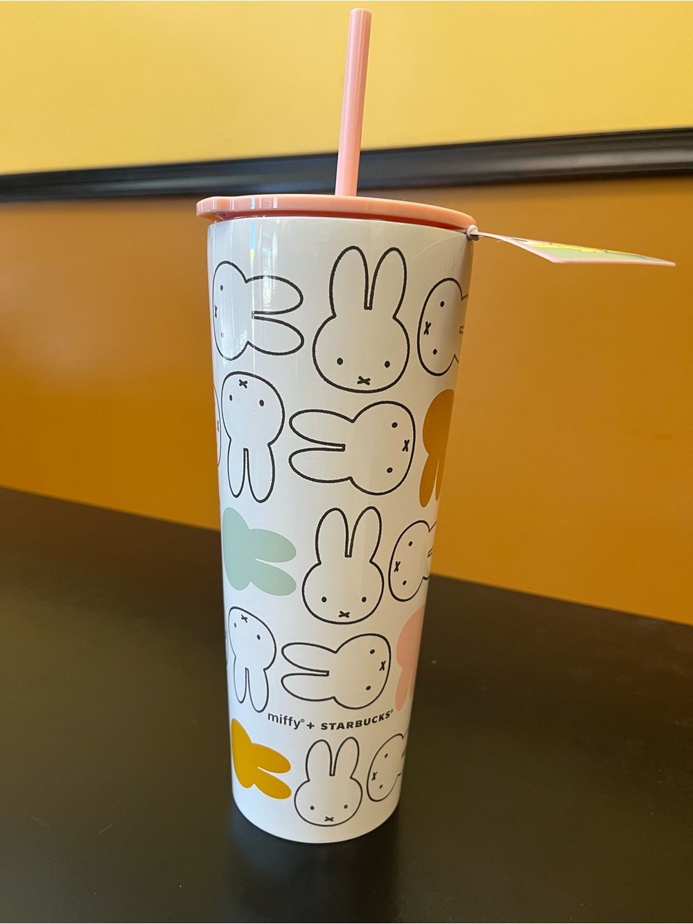 NWT Starbucks + Miffy 2026 Limited Edition Pink Stainless Steel Cold Cup Tumbler